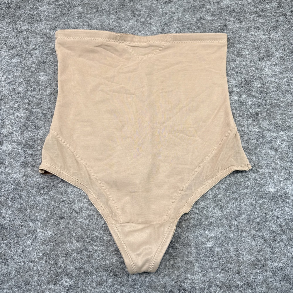 NEW Miraclesuit Sexy Sheer Extra Firm High Waist thong women's XL tan shapewear